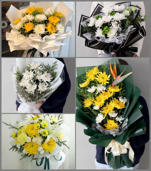 河北张家口蔚县南岭庄乡白事花束代送